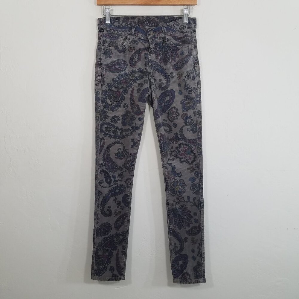 Citizens Of Humanity Thompson Corduroy‎ Medium Rise Skinny Pants Size 25